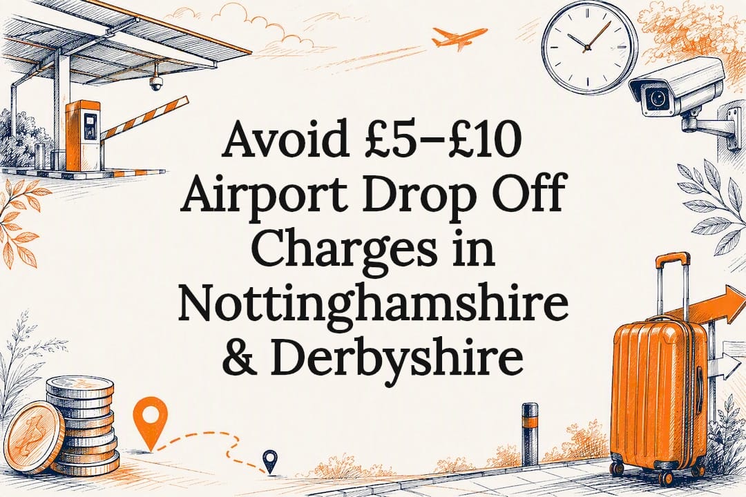 Airport drop-off charges title card