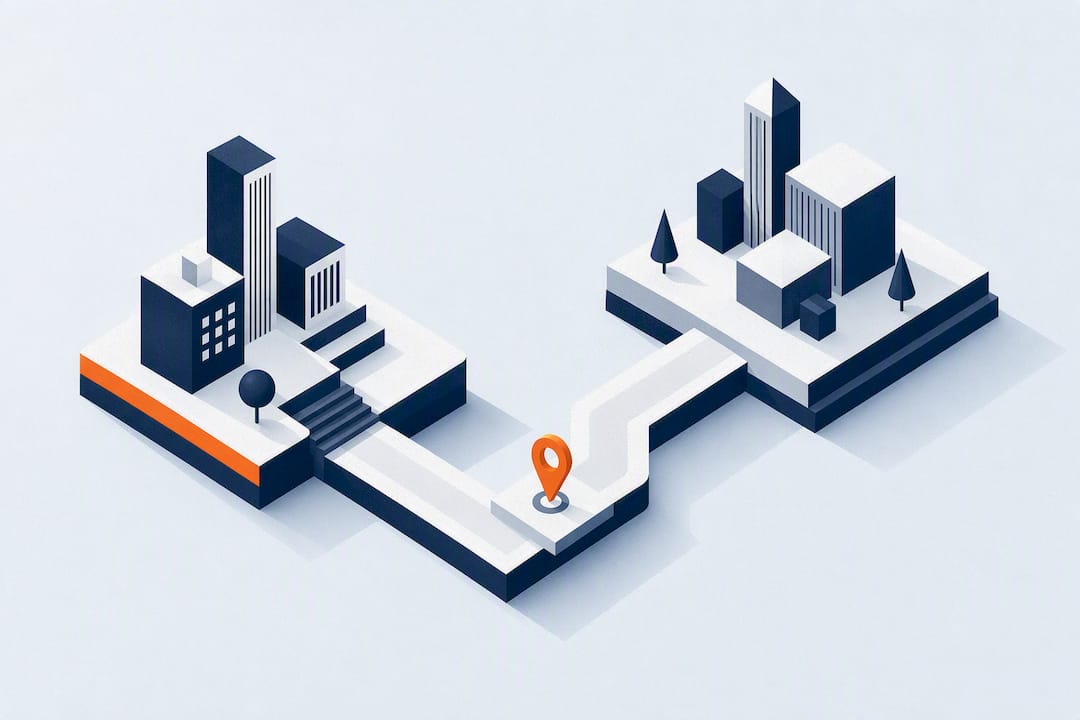 Isometric city comparison title card