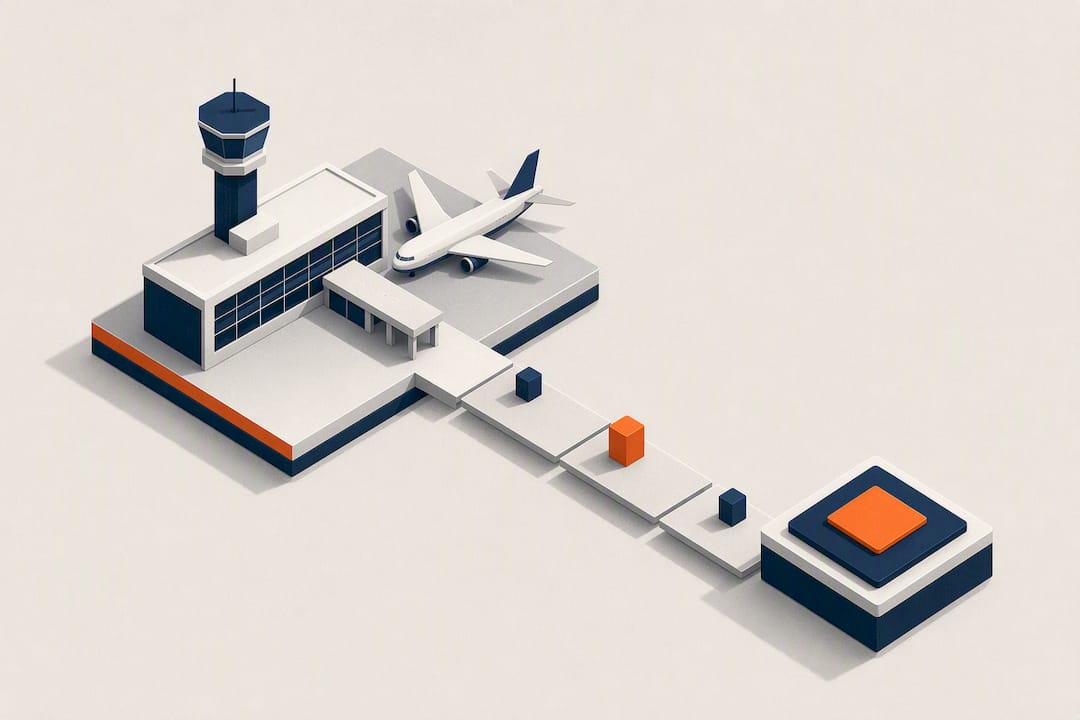 Isometric fixed price airport pickup route