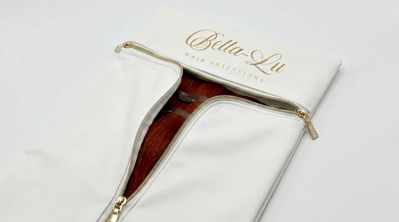 Dry weft placed flat in storage bag