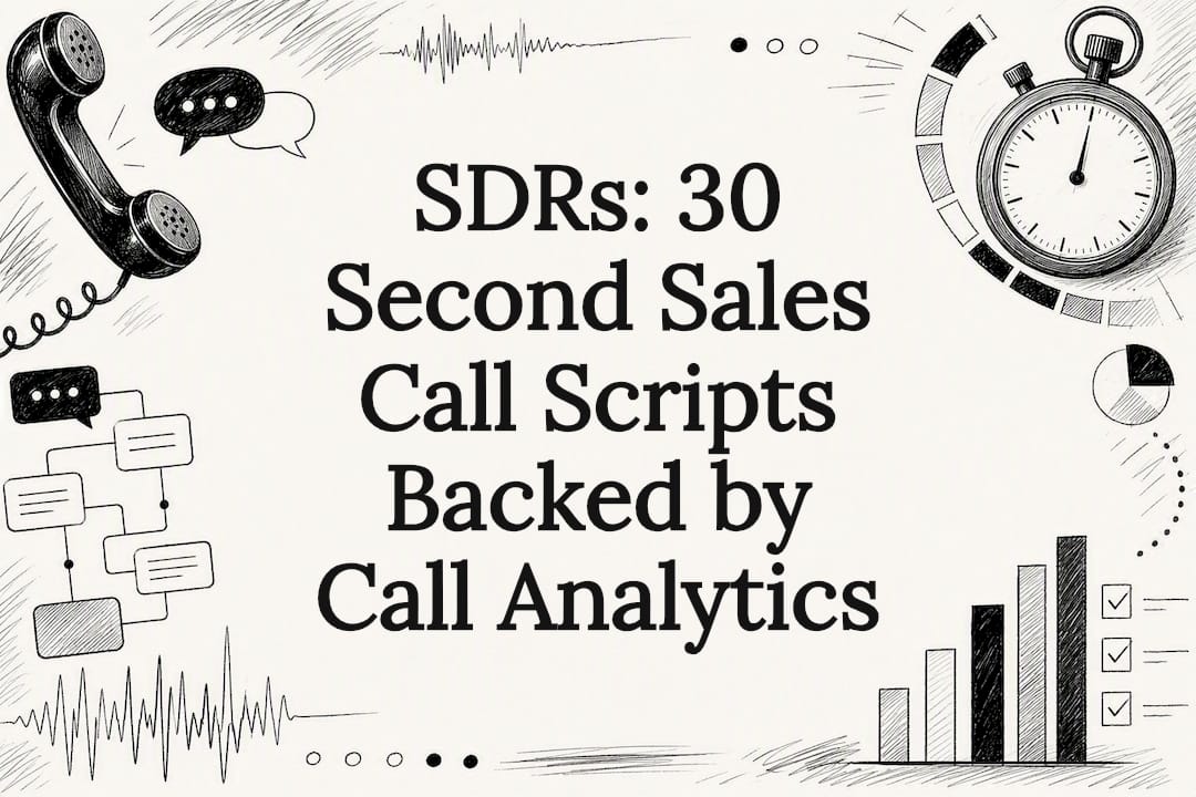 SDRs: 30 Second Sales Call Scripts Backed by Call Analytics