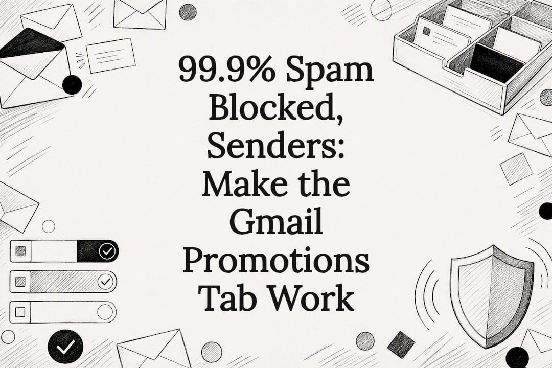 99.9% Spam Blocked, Senders: Make the Gmail Promotions Tab Work