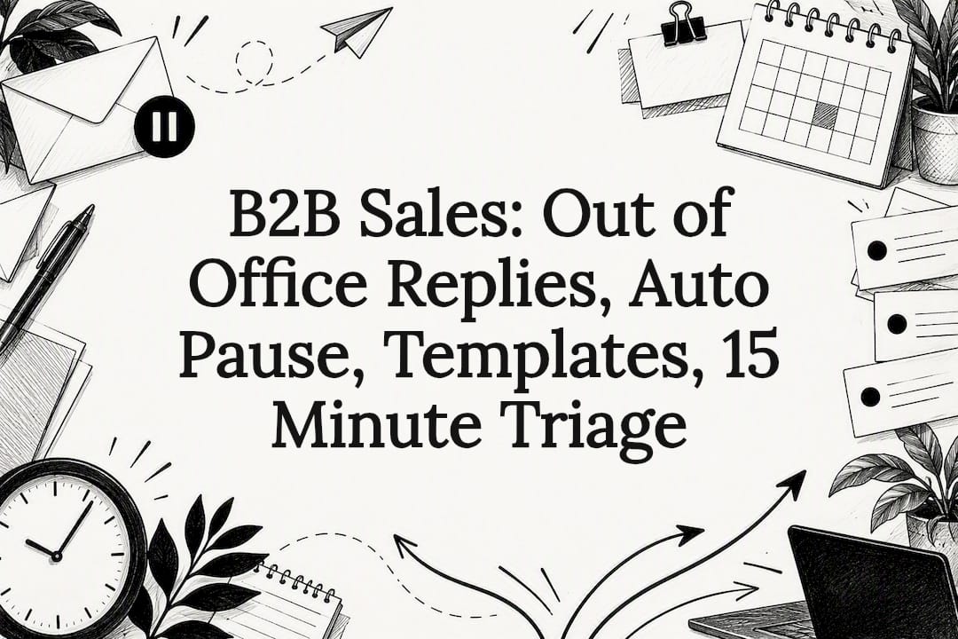 B2B Sales: Out of Office Replies, Auto Pause, Templates, 15 Minute Triage