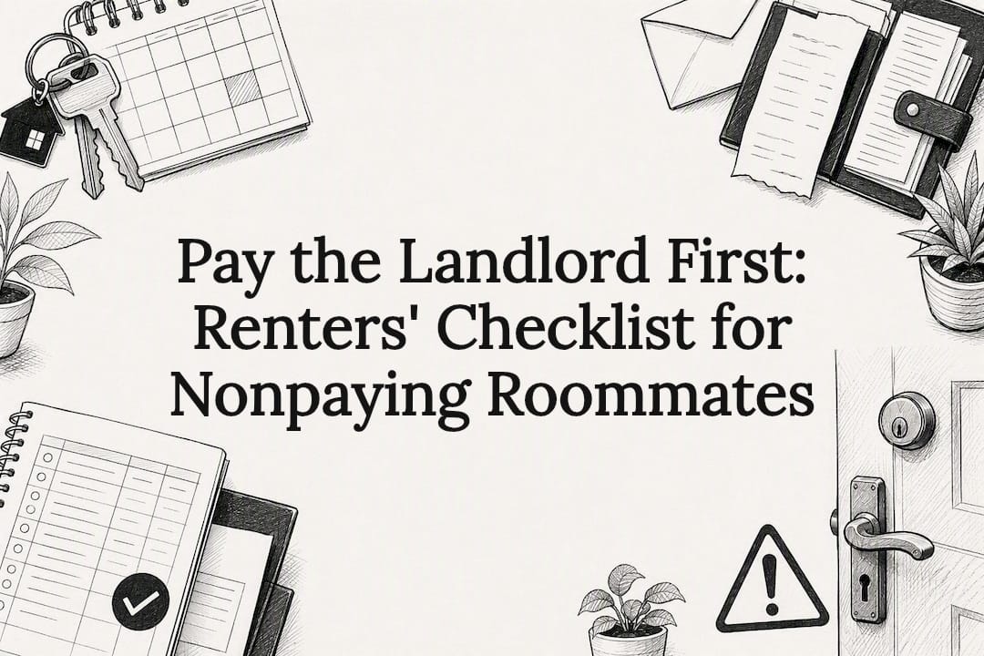 Decorative rent checklist title card