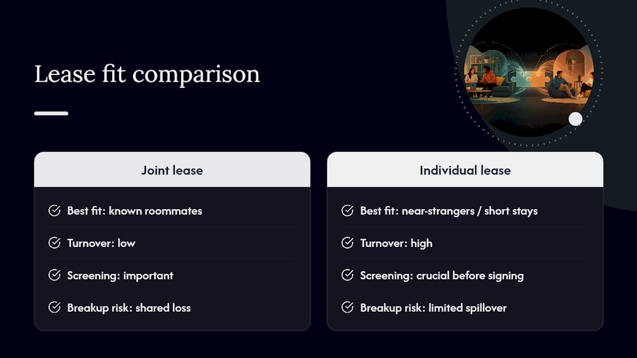 Why Roommate Compatibility Matters More Than the Lease Type — overview diagram