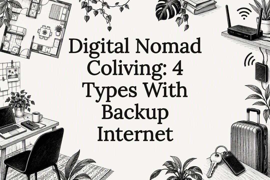 Decorative coliving backup internet title card