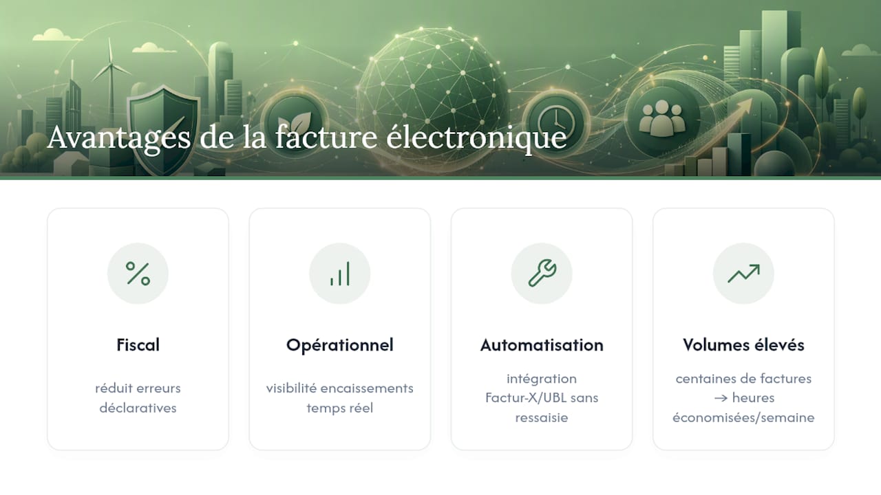 Quels avantages attendre de la facture électronique ? — overview diagram