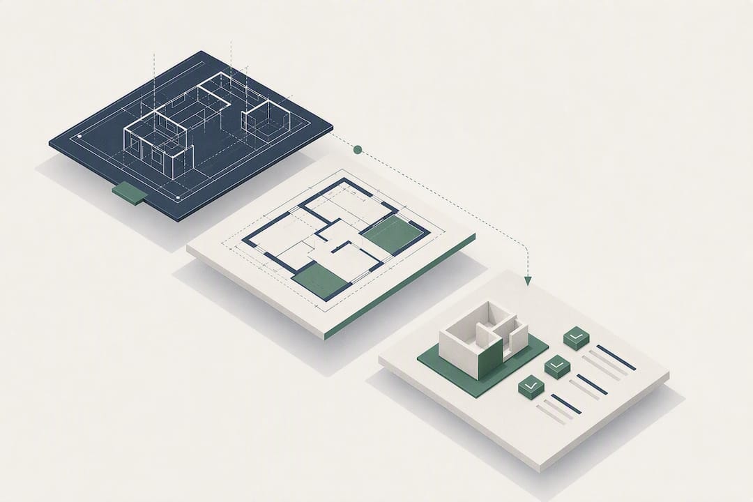 Comparaison illustrée de plans DWG et PDF