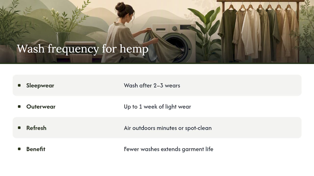 How Often Should You Wash Hemp Garments? — overview diagram