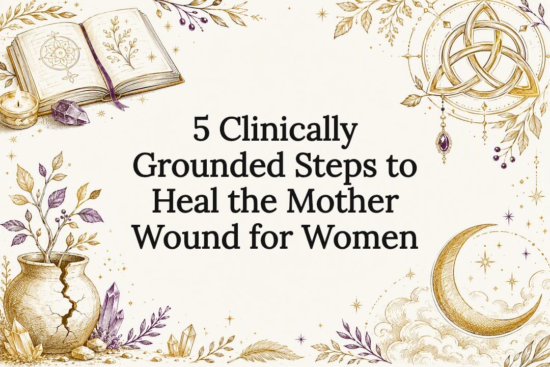 Decorative mother wound healing title card