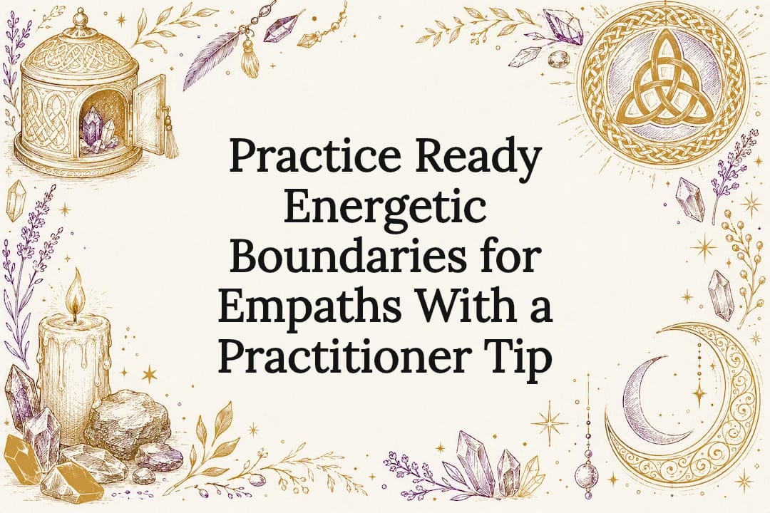 Energetic boundaries decorative title card
