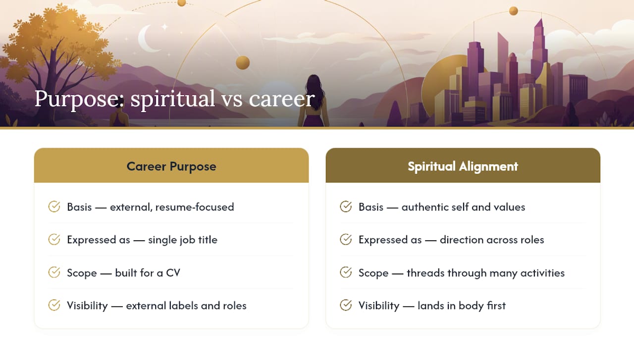 What Spiritual Purpose Alignment Actually Means — overview diagram