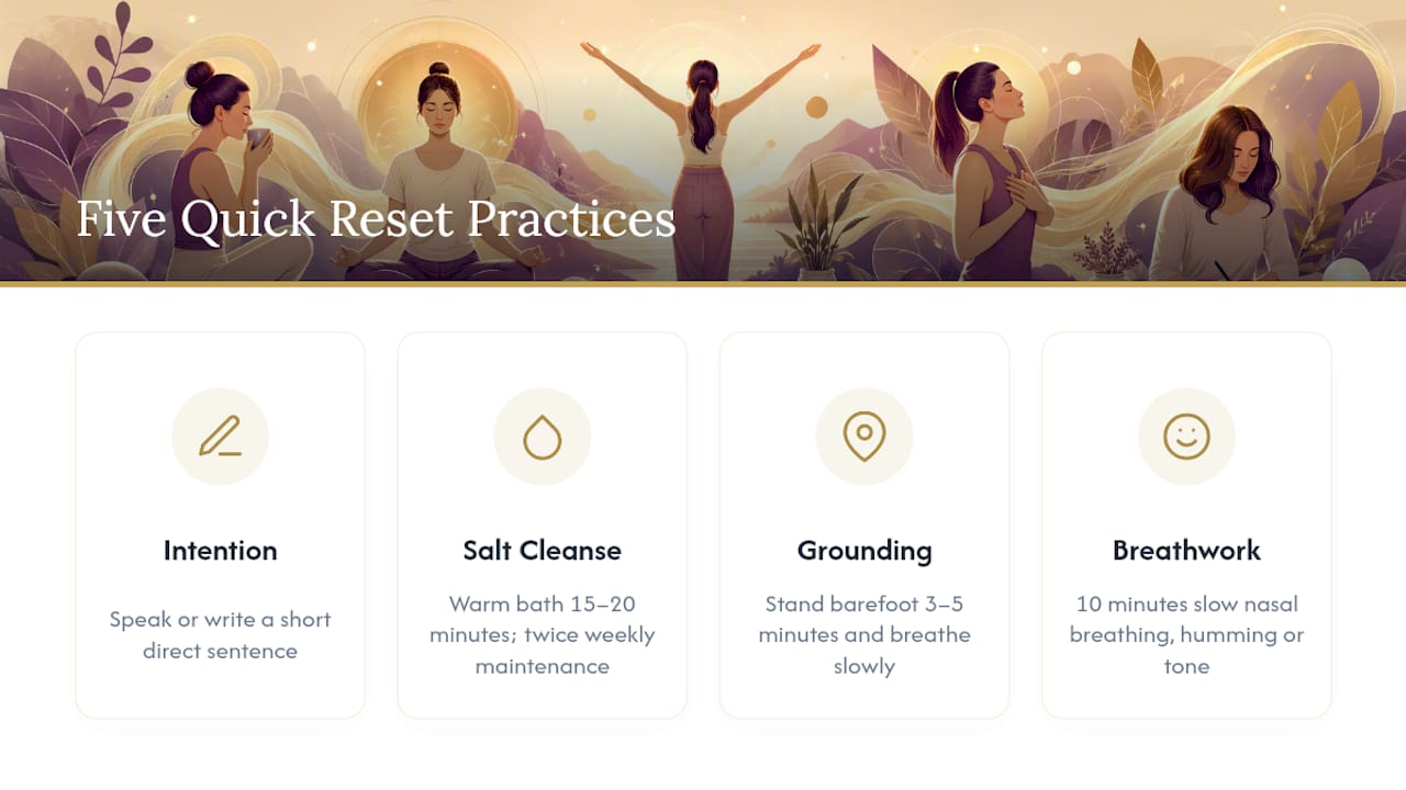 Energetic detox practices and timing