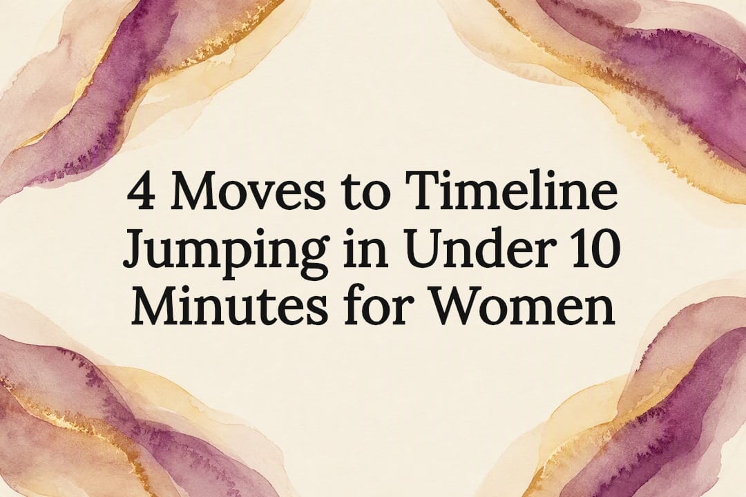 Decorative timeline jumping title card