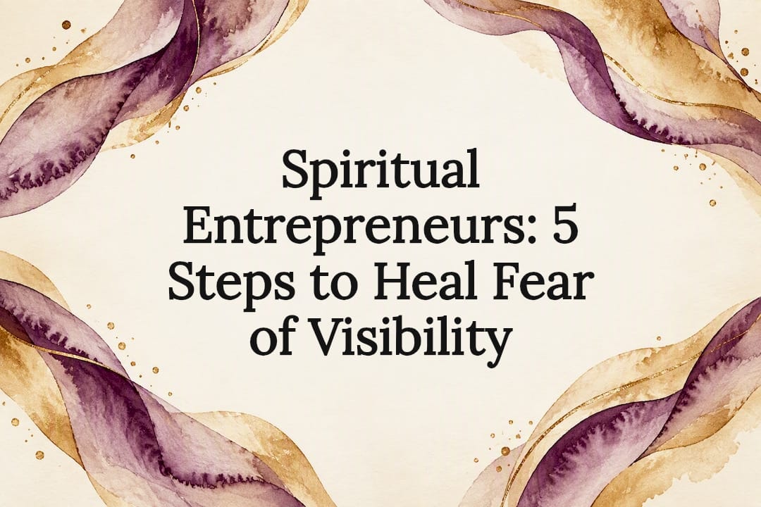Decorative spiritual visibility title card