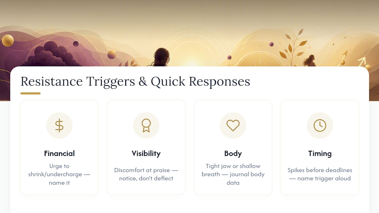 Four categories of healing resistance triggers
