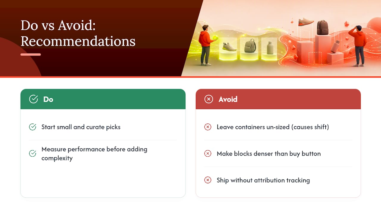What Developers Get Wrong About Recommendation Setup — overview diagram