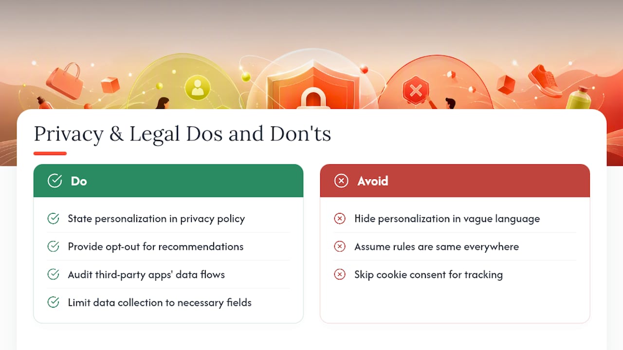 Privacy and Legal Considerations for Data-Driven Cross-Sells — overview diagram