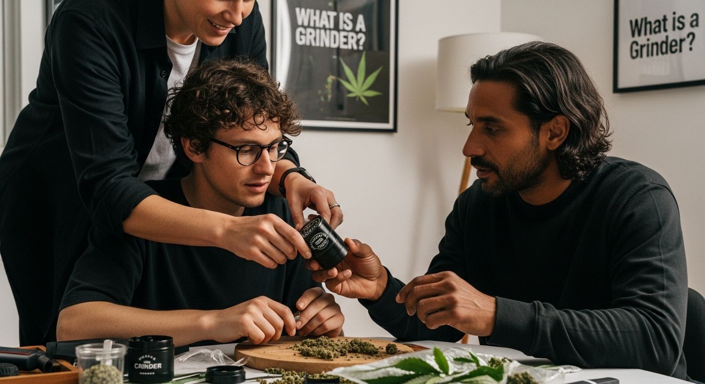 cannabis grinder use