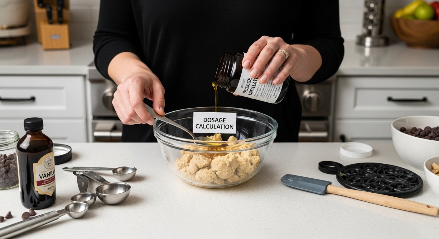 cannabis recipe dosage step