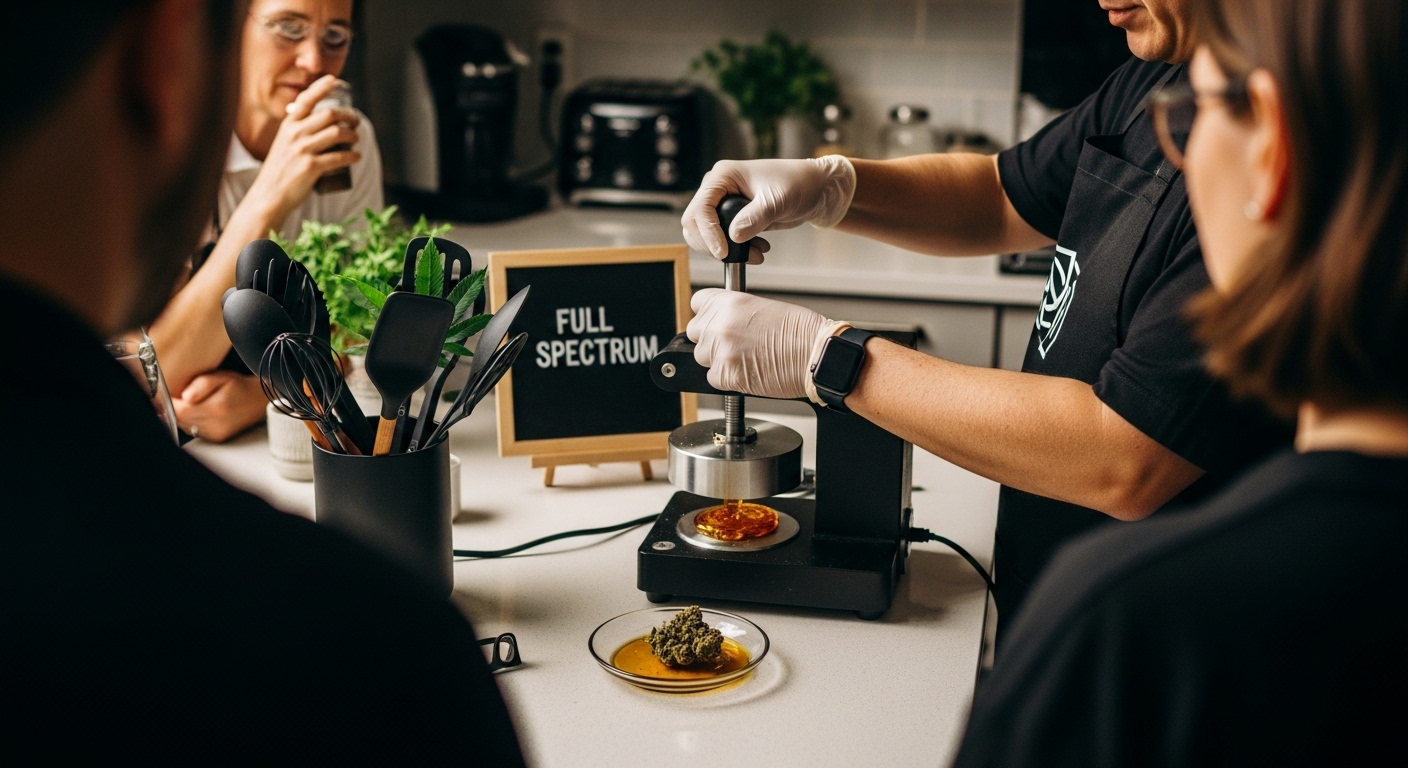 home cannabis rosin pressing