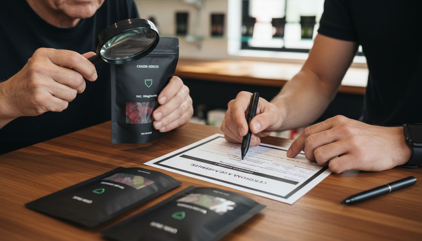 edible product label COA