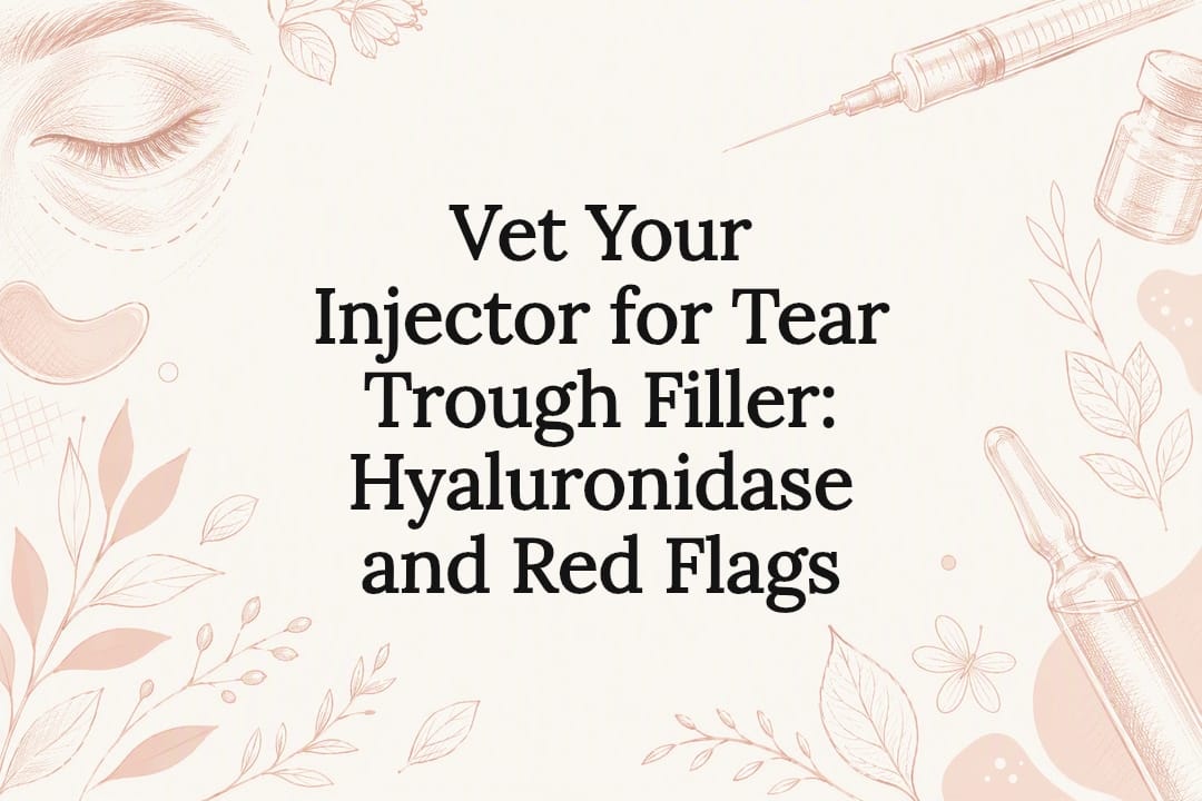 Decorative tear trough filler title card