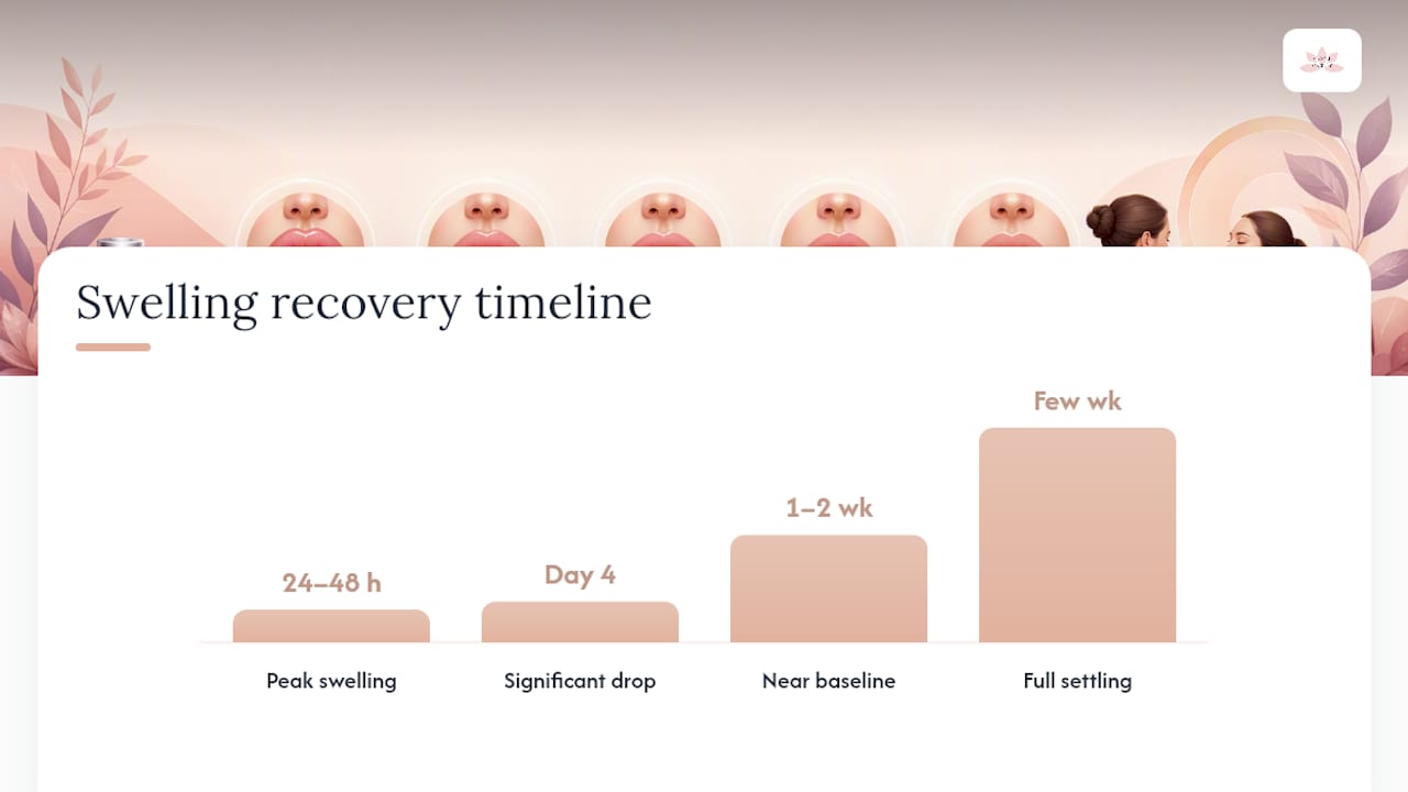 Lip filler swelling recovery timeline