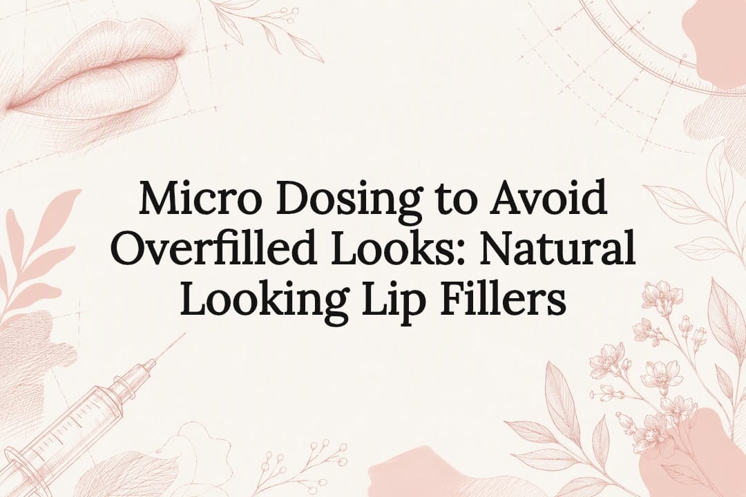 Decorative natural lip filler title card