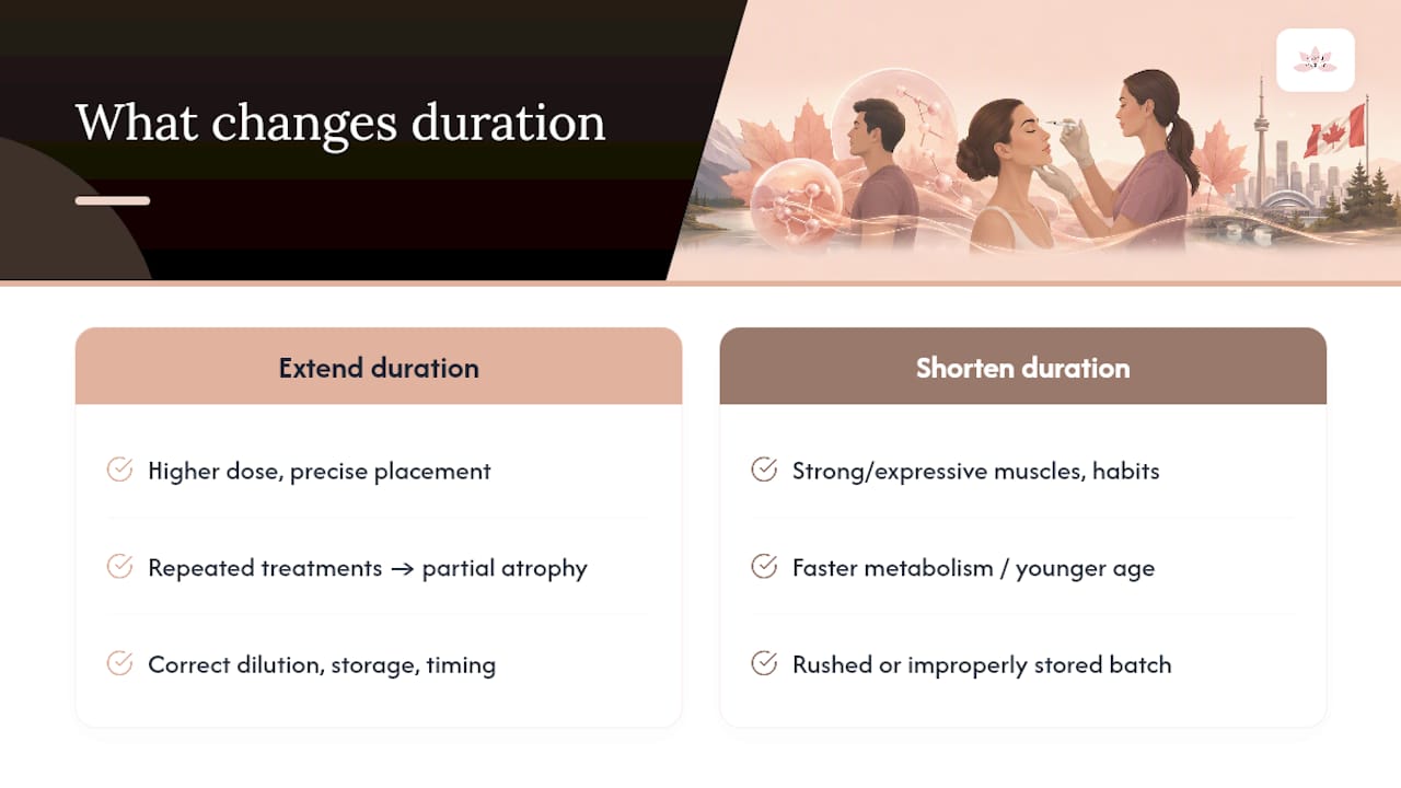 Factors that influence Botox treatment duration