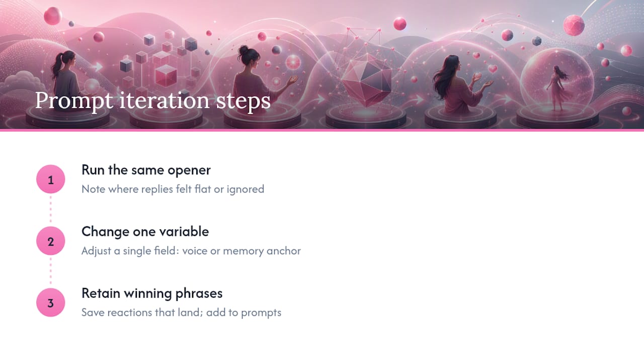 Three-step prompt improvement process
