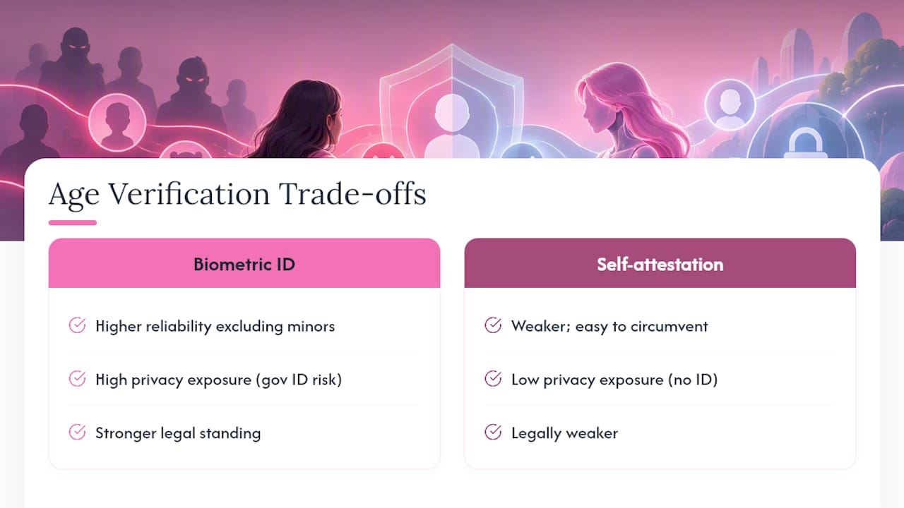 Age verification methods comparison diagram