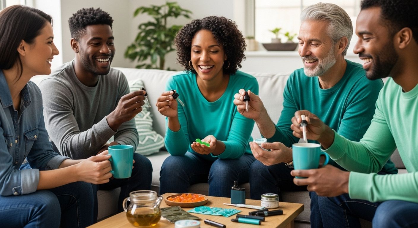 CBD alternatives, wellness, group interaction