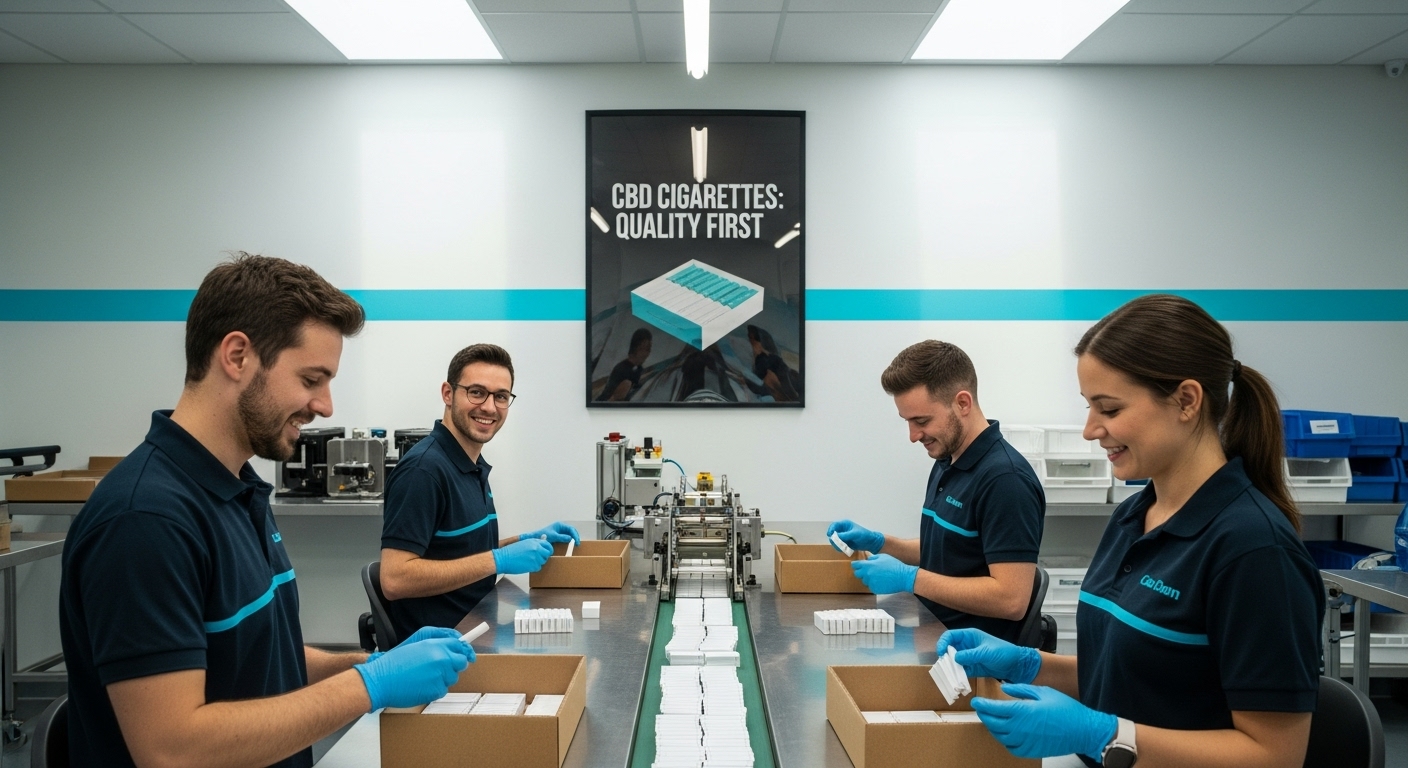 cbd cigarette assembly