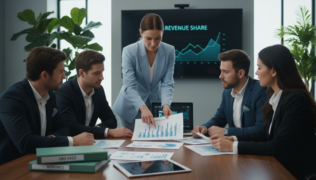 Team reviews CBD affiliate revenue share model