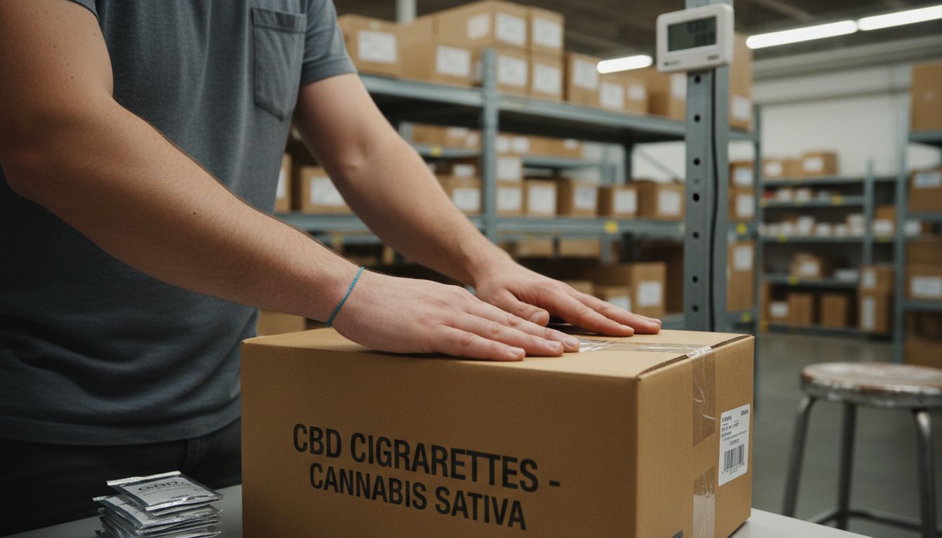 CBD cigarettes in moisture-resistant packaging