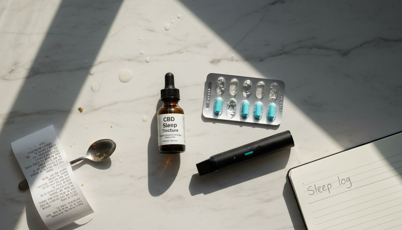 CBD tincture, capsules, vape for sleep