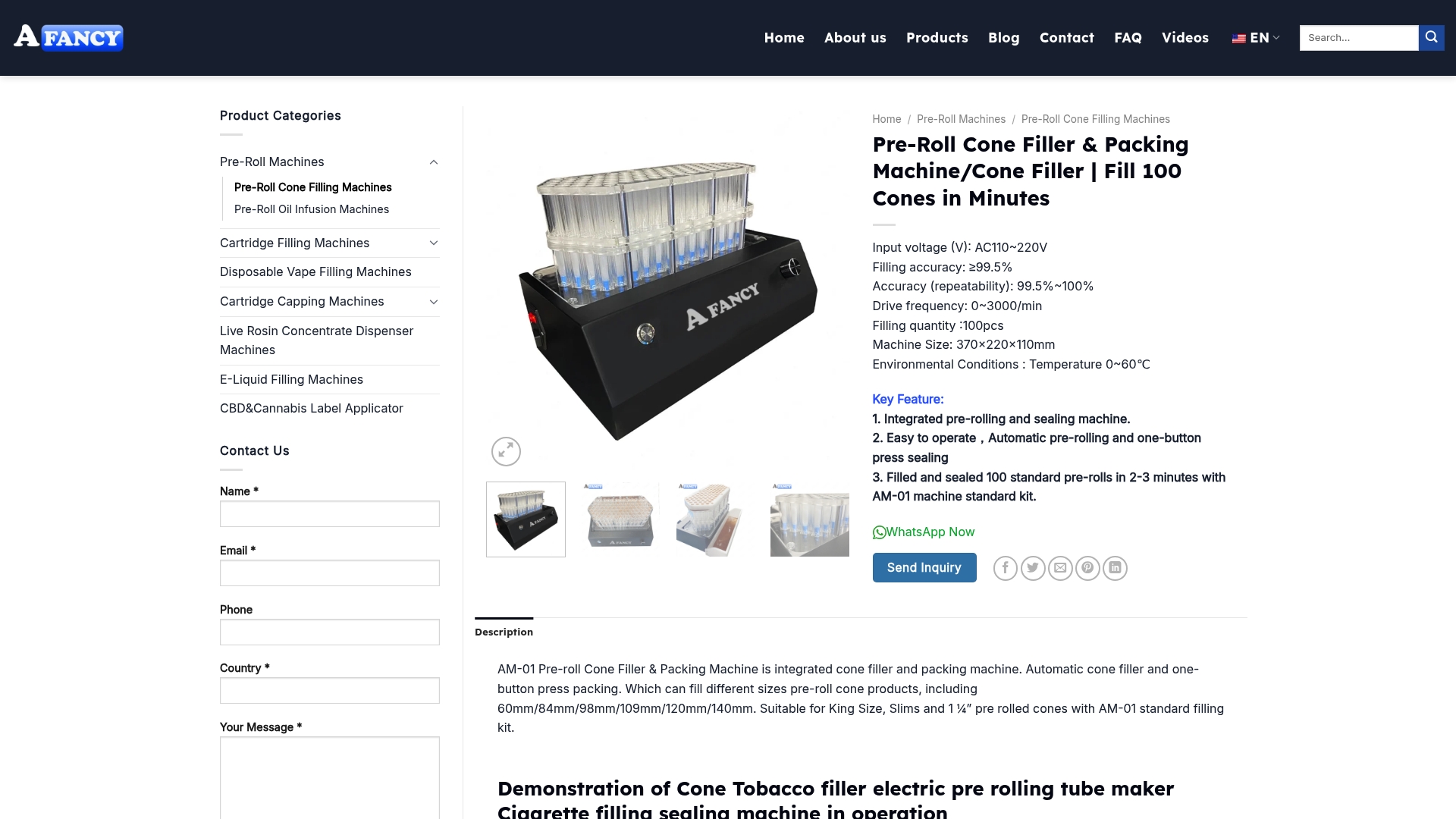 https://afancyvapemachinery.com/product/am-01-pre-roll-cone-filling-sealing-machine