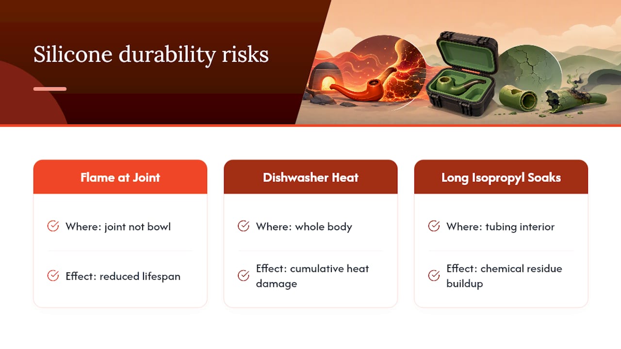 Three common causes of silicone pipe damage