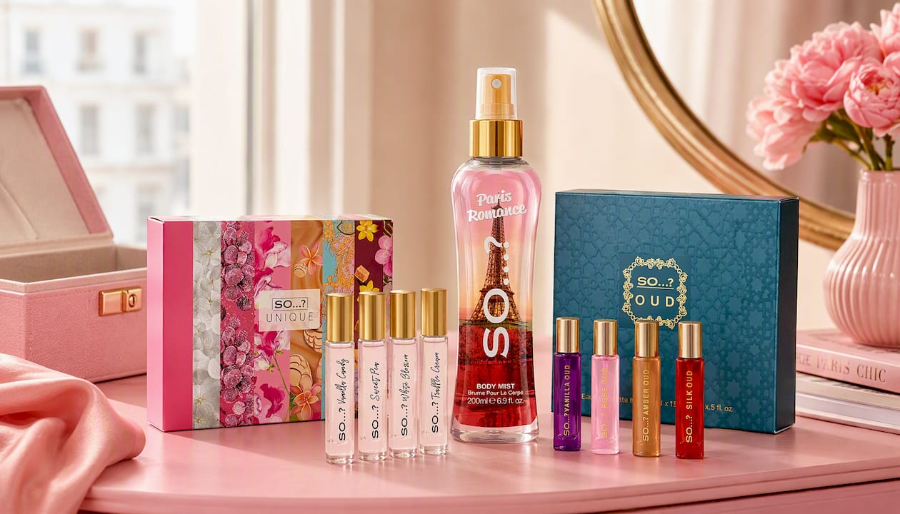 SO…? Unique Travel Size Mini Premium EDT Giftset (4 x 14ml)