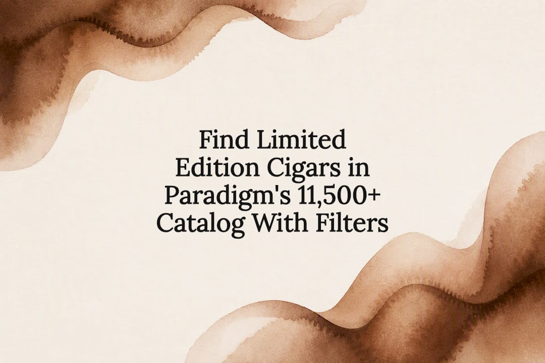 Decorative limited edition cigar title card