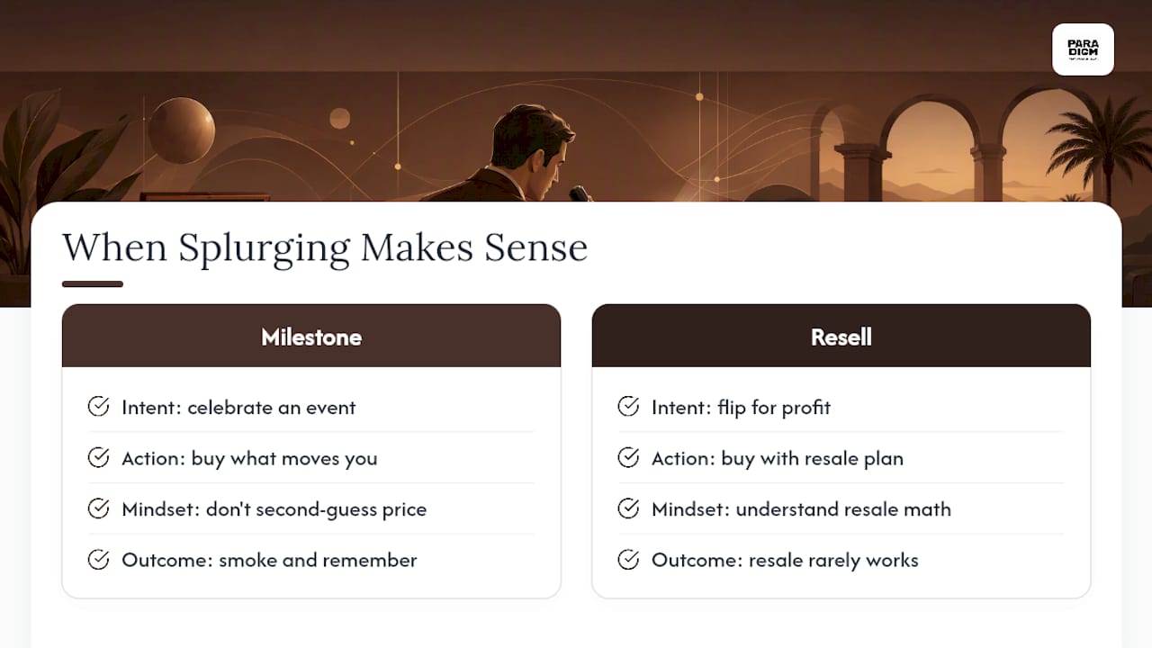 When Does the Splurge Actually Make Sense? — overview diagram