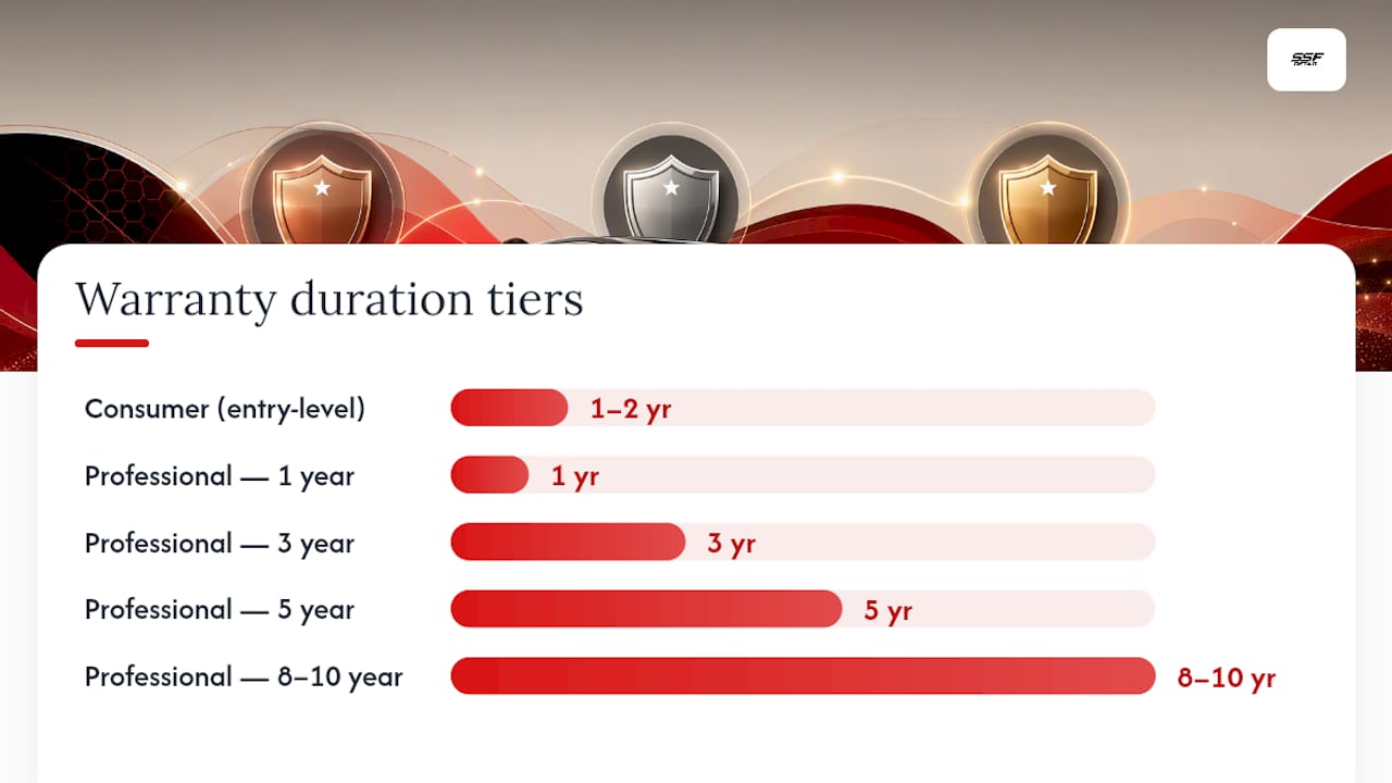 Ceramic coating warranty duration tiers