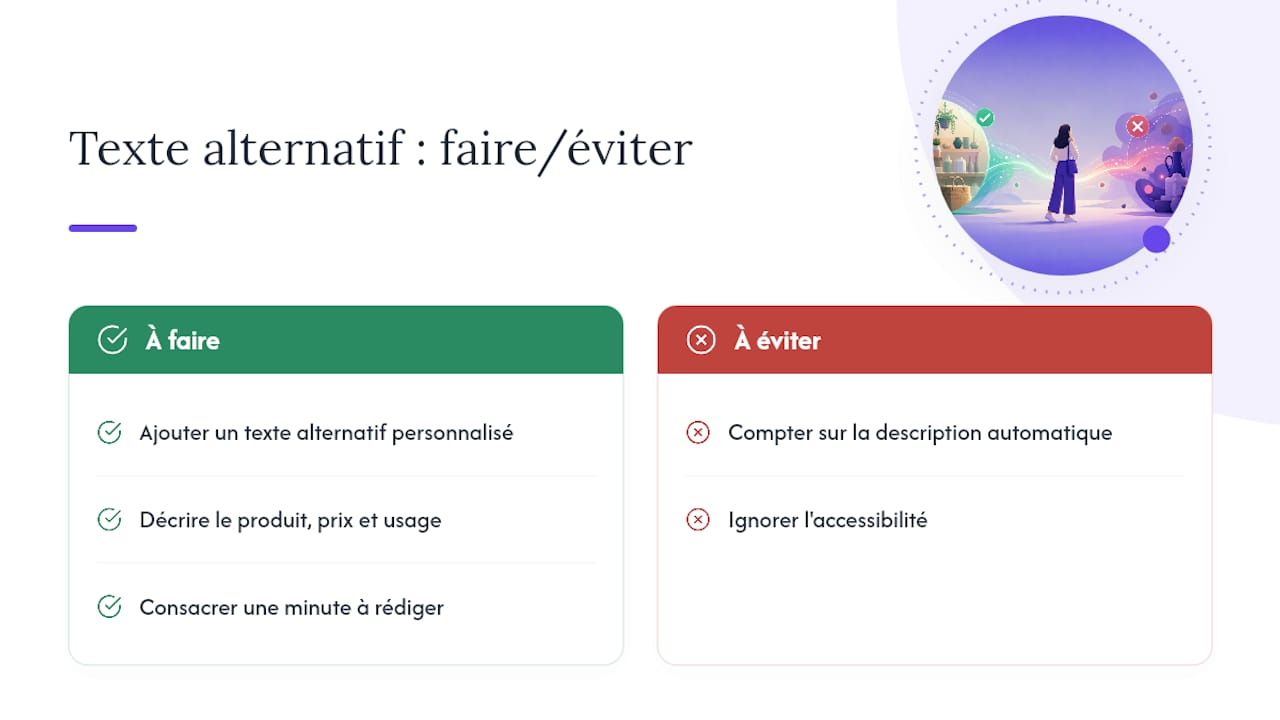 Qu'est-ce que le texte alternatif et pourquoi s'en préoccuper — overview diagram