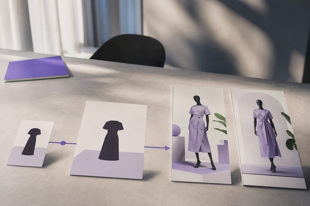 Processus illustré de création d'images avec IA