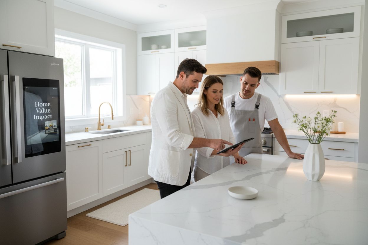 renovated kitchen teamwork