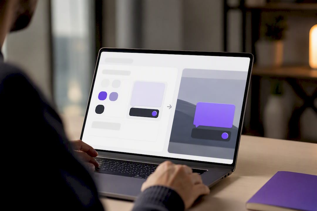 Abstract live widget preview customization