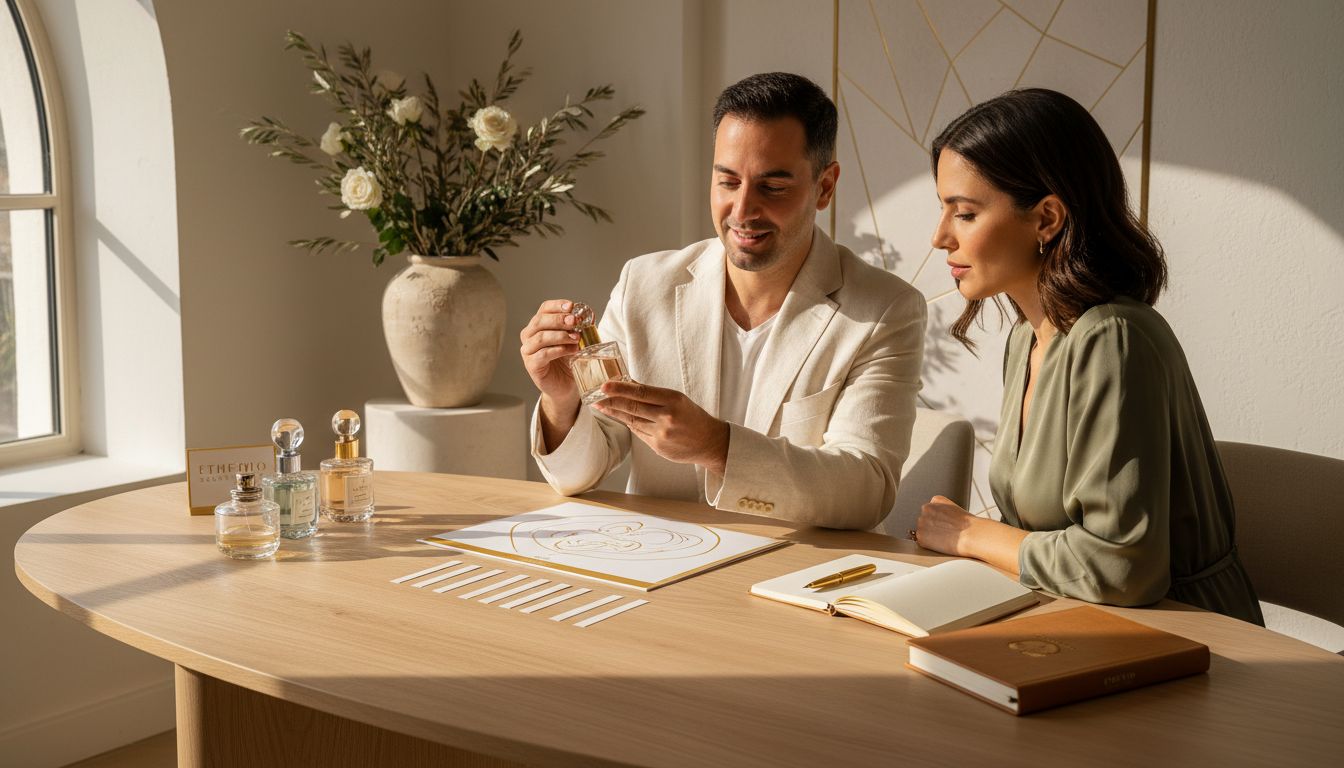 fragrance consultation scene