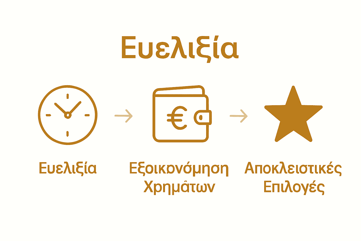 Οφέλη της συνδρομής Etherio ScentBox infographic με τρία εικονίδια