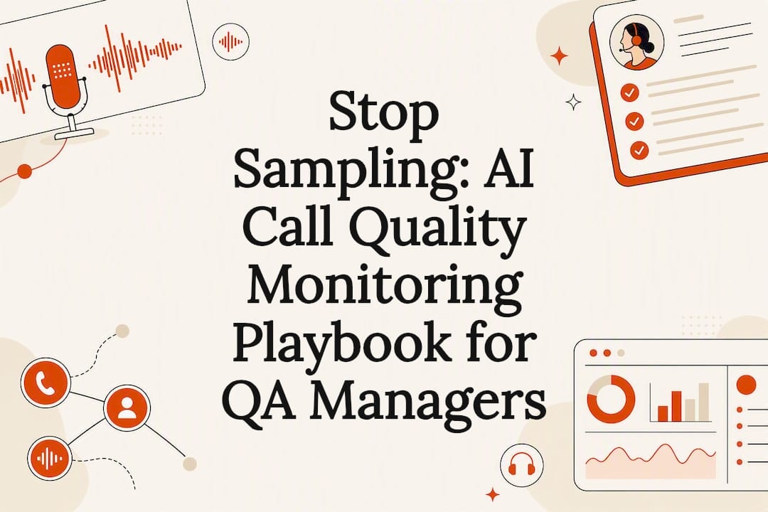 Decorative AI call monitoring title card